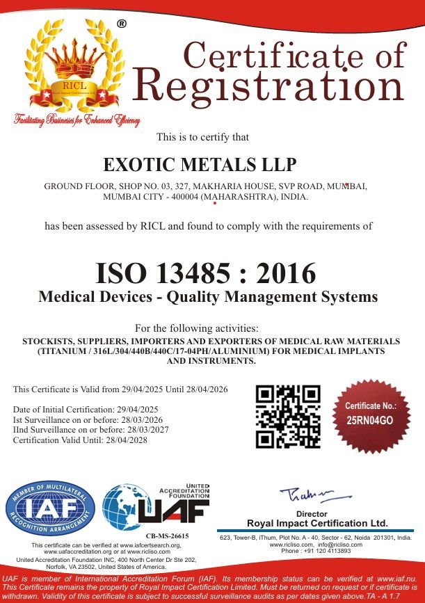 Certificate Of Registration